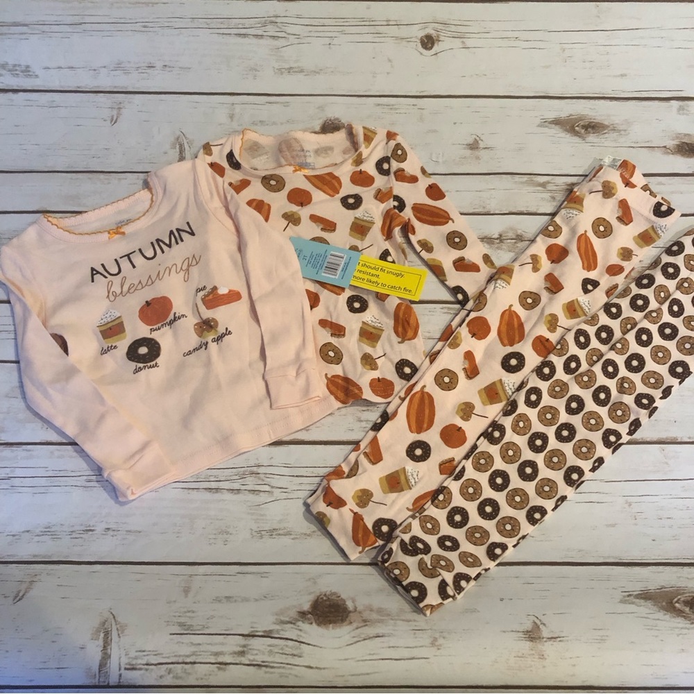 Cutie pie dreamers fall pumpkins pajamas
